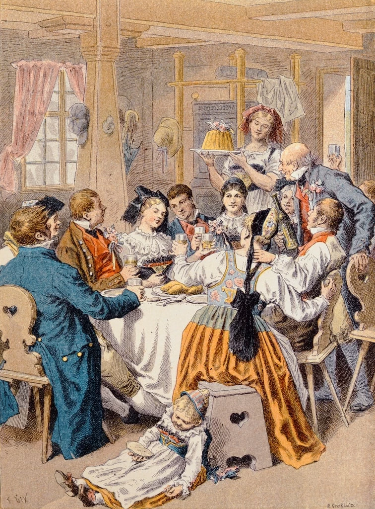 Frederic Theodore Lix - Celebrazione di un fidanzamento in Alsazia